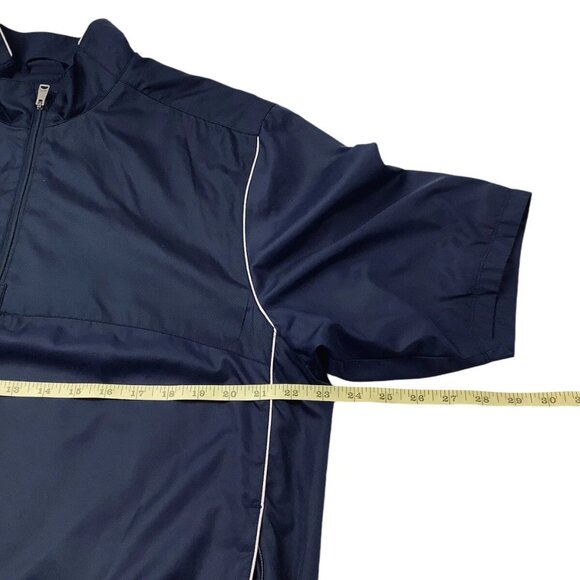 Greg Norman Men's 1/4 Zip Blue Fishing Shirt Vented Windbreaker Size Medium - Picture 6 of 9